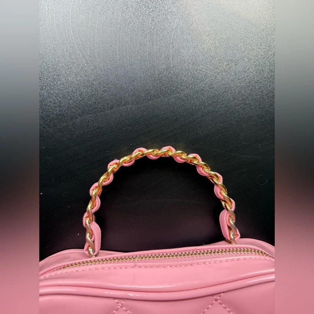 Truly Pink Quilted Heart Bag